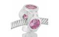 ABALORIO 4 PIEDRAS ROSA PAP539a