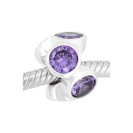 ABALORIOS CON PIEDRAS MORADAS PAP597