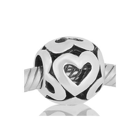 ABALORIOS REDONDO CORAZONES PAP620
