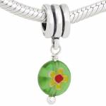 Colgante para pulsera FLOR VERDE PAP659