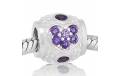 ABALORIO REDONDO CORAZON PIEDRAS MALVA PAP300a