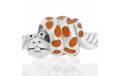 ABALORIO ESMALTE SERPIENTE NARANJA PAP660