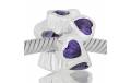 ABALORIO CORAZONES PIEDAS MALVA PAP525b