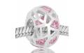 ABALORIO REDONDO PIEDRAS ROSA PAP272b
