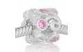 ABALORIO PIEDRAS ROSA PAP258b