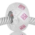 ABALORIO PIEDRAS ROMBO ROSA PAP490b