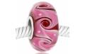 ABALORIO CRISTAL DE MURANO ROSA MUP015