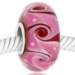 ABALORIO CRISTAL DE MURANO ROSA MUP015