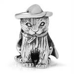 Abalorio gato con gorra