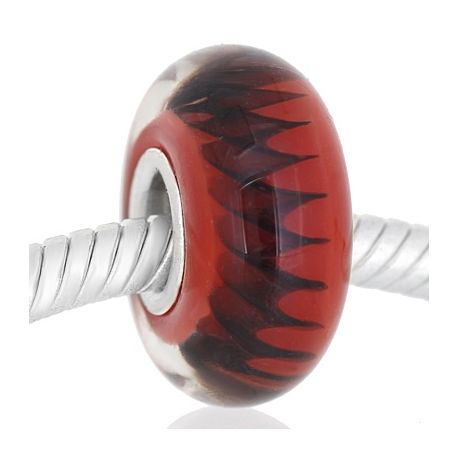 Cristal de Murano rojo epiral