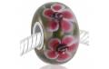 Cristal de Murano con flores rosa
