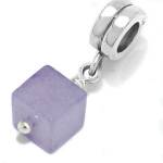 ABALORIOS COLGANTE CUBO MALVA PAP120