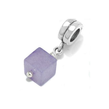 ABALORIOS COLGANTE CUBO MALVA PAP120