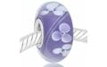 CRISLTAL de MURANO morado flores