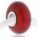 CRISTAL de MURANO rojo vivo