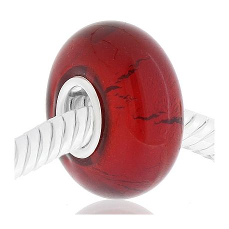 CRISTAL de MURANO rojo vivo