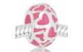CORAZONES con esmalte rosa