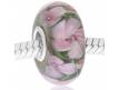 cristal de murano flores rosas grandes