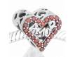 abalorio corazon love piedras rojas