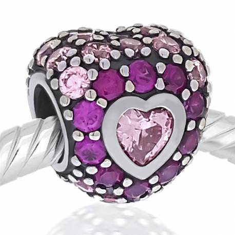 Corazon Piedras Rosa Y Fucsia Niagarra Es