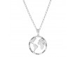 Collar la bola del mundo con cadena