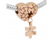 Abalorio puzle de enamorados oro rosa