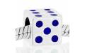 ABALORIO DADO ESMALTE AZUL PAP105-azul