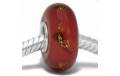 -ABALORIOS PLATA CRISTAL DE MURANO ROJO OSCURO MUP19