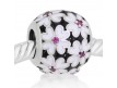 Flores esmalte blanco y pedras