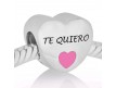 Corazon TE QUIERO esmalte rosa