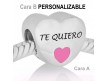 Corazon te quiero esmalte rosa