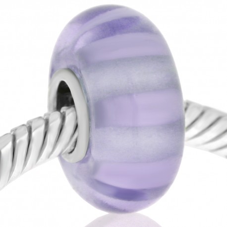Cristal de Murano morado palido