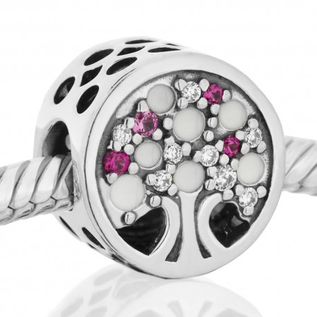 Abalorio pidras rosa PAP483