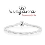 Pulsera NIAGARRA plata 21 cm.