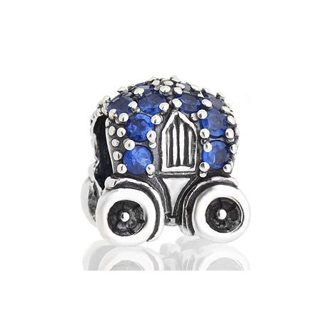 ABALORIOS CARROZA CON PIEDRAS AZULES PAP165