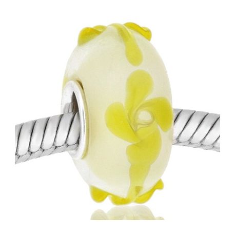 ABALORIO PLATA CRISTAL DE MURANO MUP66