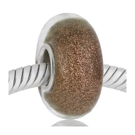 ABALORIO PLATA CRISTAL DE MURANO MUP67