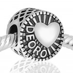 Abalorio corazon de oro