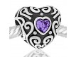 Corazon labrado con piedra en el medio