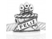 Abalorio tarta feliz cumple
