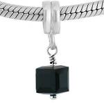 ABALORIOS COLGANTE CUBO SWAROVSKI NEGRO PAP218