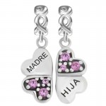 colgante con piedras madre e hija